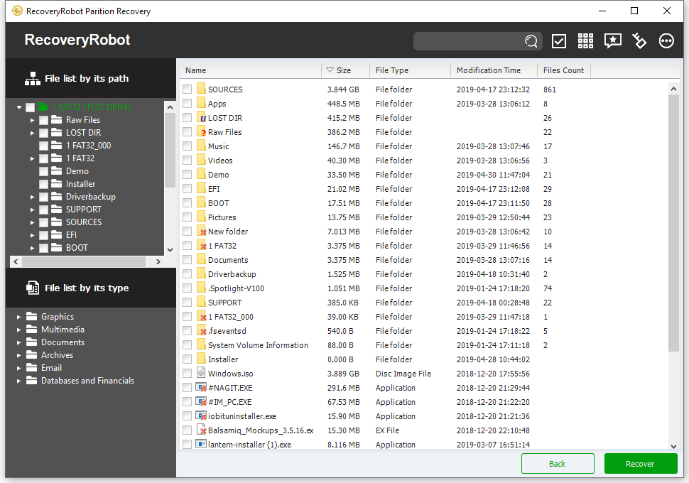 RecoveryRobot Partition Recovery, Software Utilities Screenshot