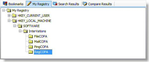 RegCOPA Registry Editor, Registry Cleaner Software Screenshot
