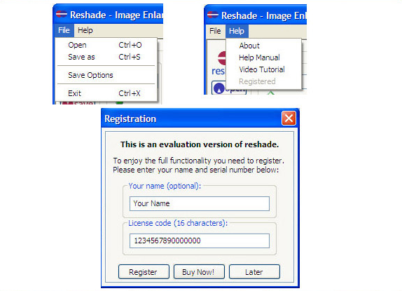 Design, Photo & Graphics Software, Reshade Image Enlarger Lite Screenshot