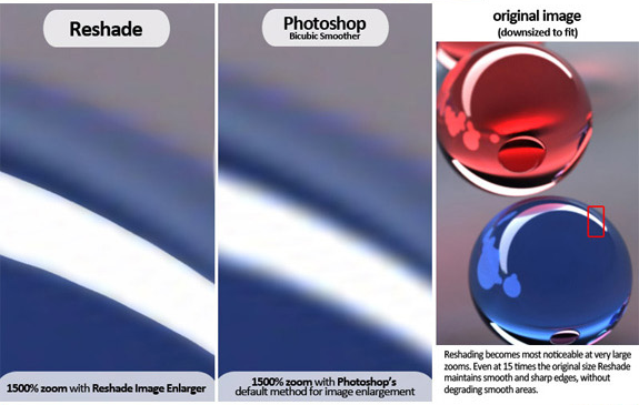 Reshade Image Enlarger, Design, Photo & Graphics Software Screenshot