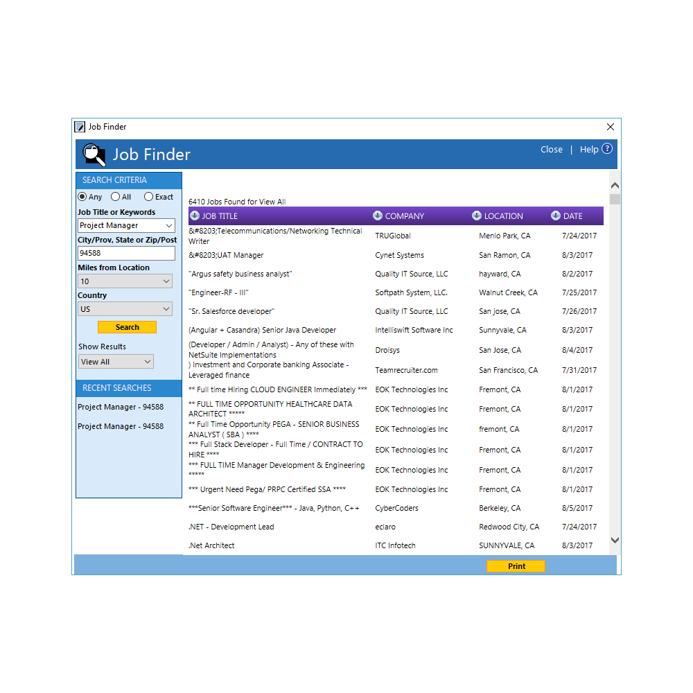 Business Management Software, ResumeMaker Professional Deluxe Screenshot
