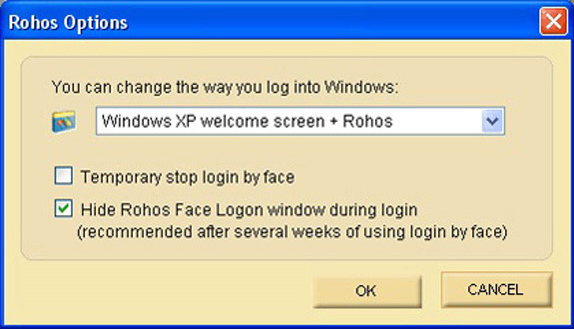 Rohos Face Logon, Security Software Screenshot