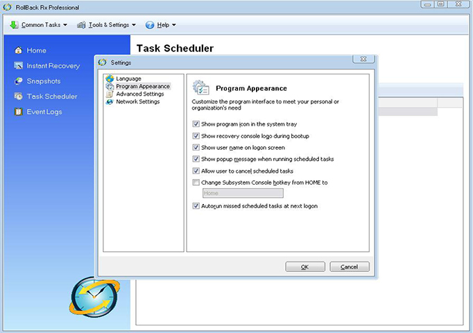 RollBack Rx Professional, Backup and Restore Software Screenshot