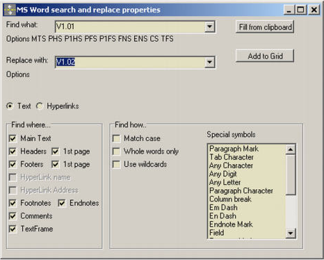 RQ Search and Replace, Software Utilities Screenshot