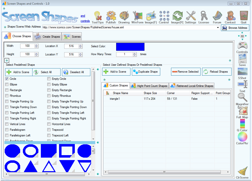 Vector Drawing Software Screenshot