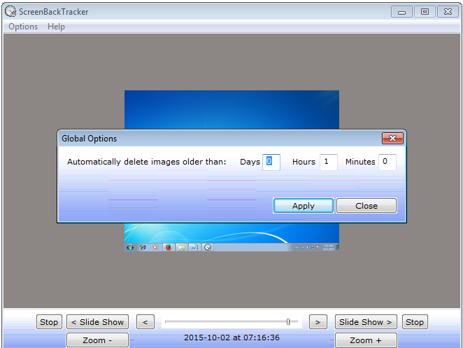 Screen Logger, Activity Monitoring Software Screenshot