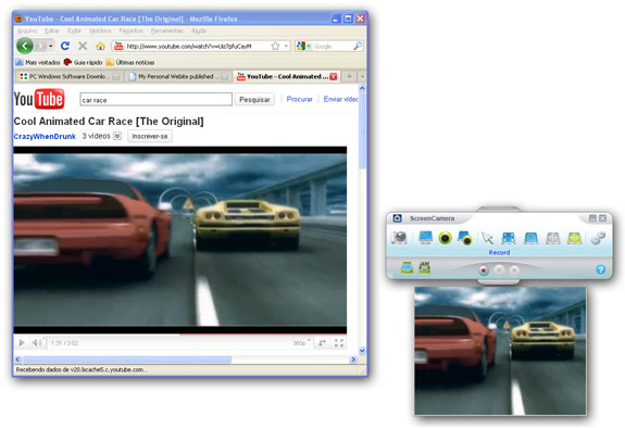 ScreenCamera Toolbar, Screenshot Software Screenshot