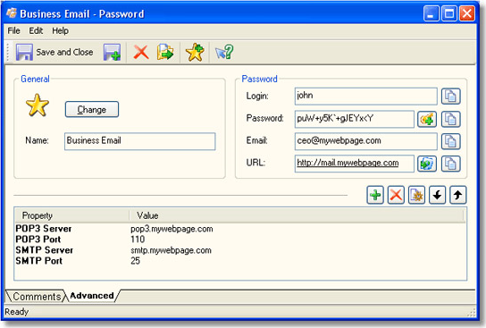 SecureSafe Pro, Security Software Screenshot