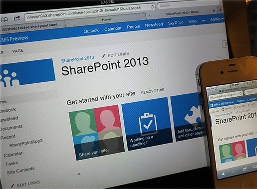 SharePoint 2013 Hosting Screenshot