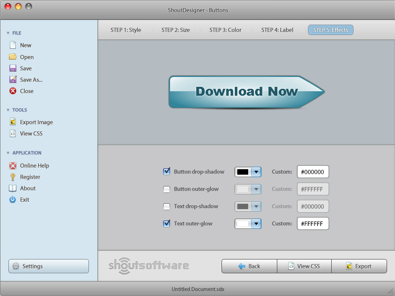 Graphic Design Software, ShoutDesigner Screenshot