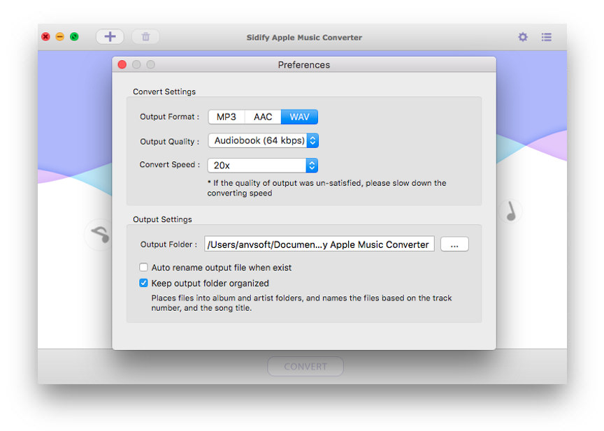 Audio Software, Sidify Apple Music Converter Screenshot