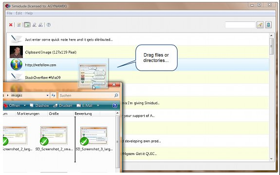 Simidude, Desktop Customization Software Screenshot