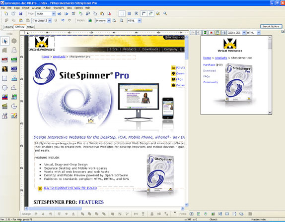 Development Software, Website Builder Software Screenshot