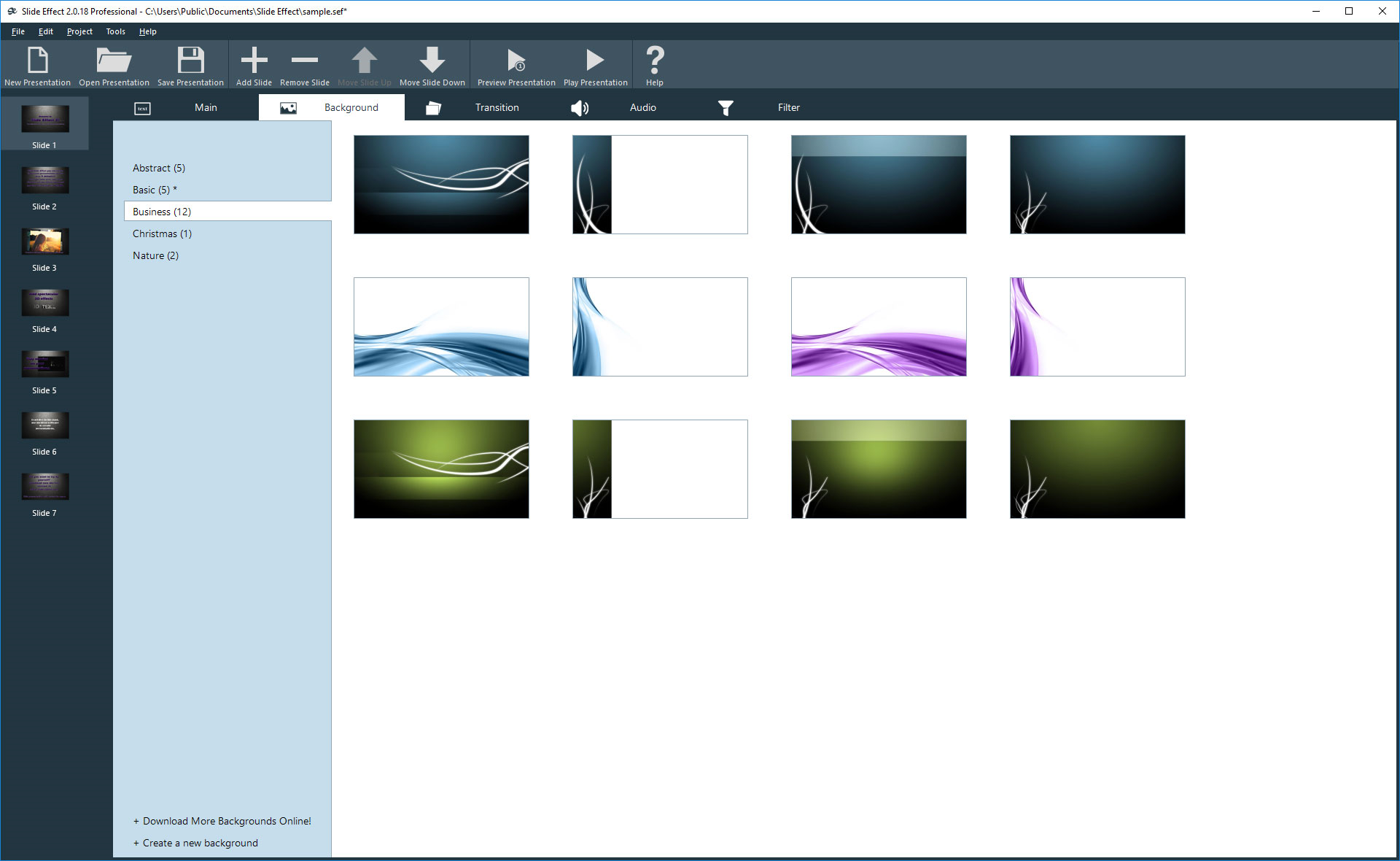 Design, Photo & Graphics Software, Slideshow Software Screenshot