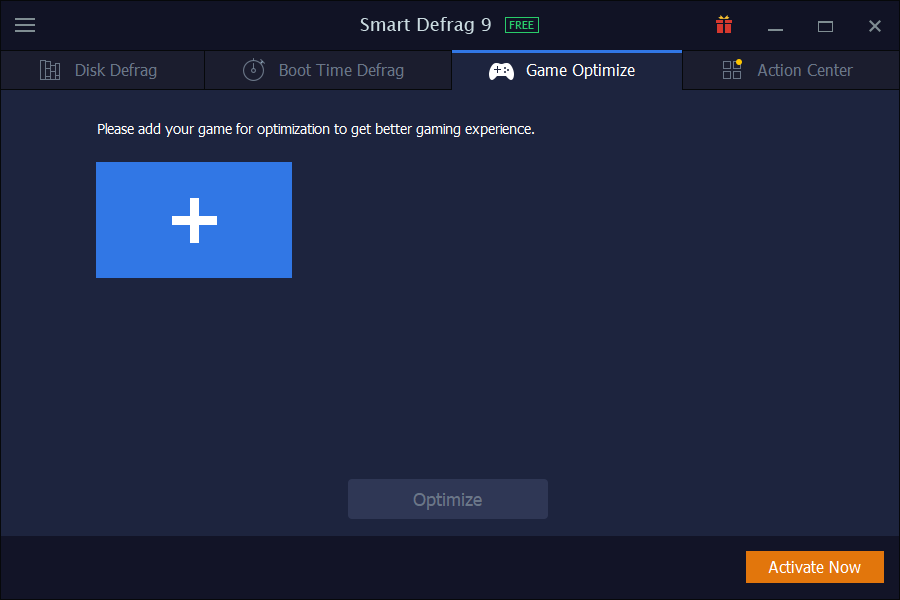 PC Optimization Software, Smart Defrag Screenshot