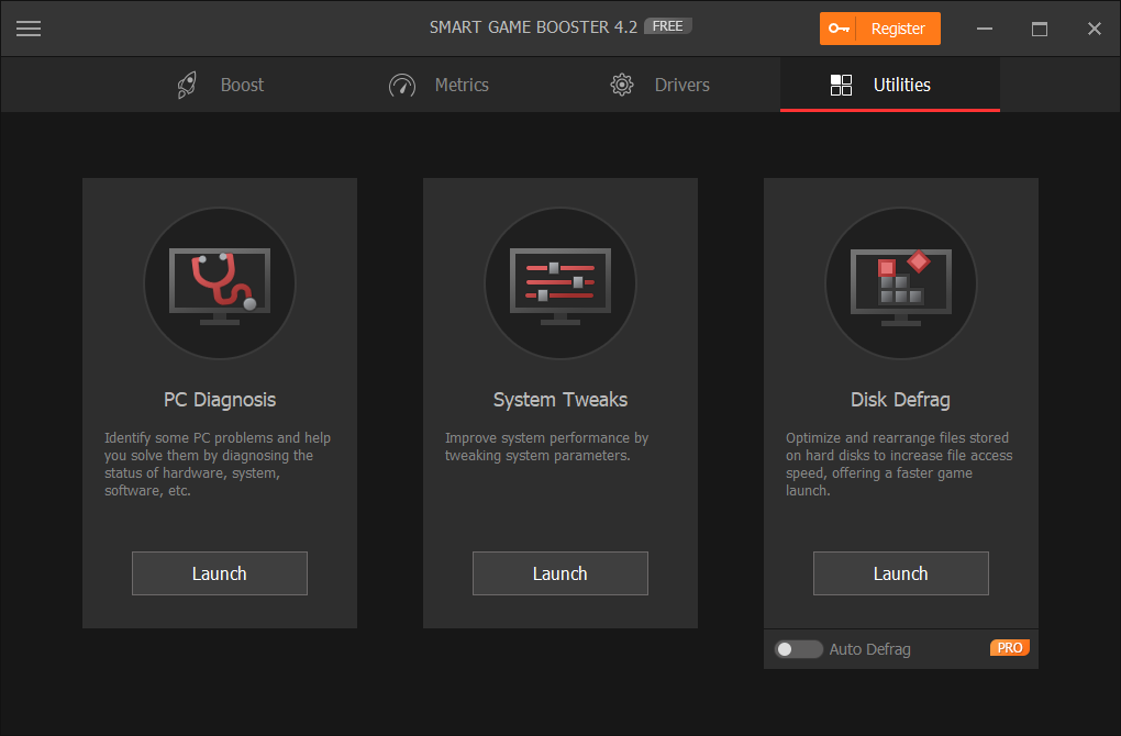 PC Optimization Software, Smart Game Booster Screenshot