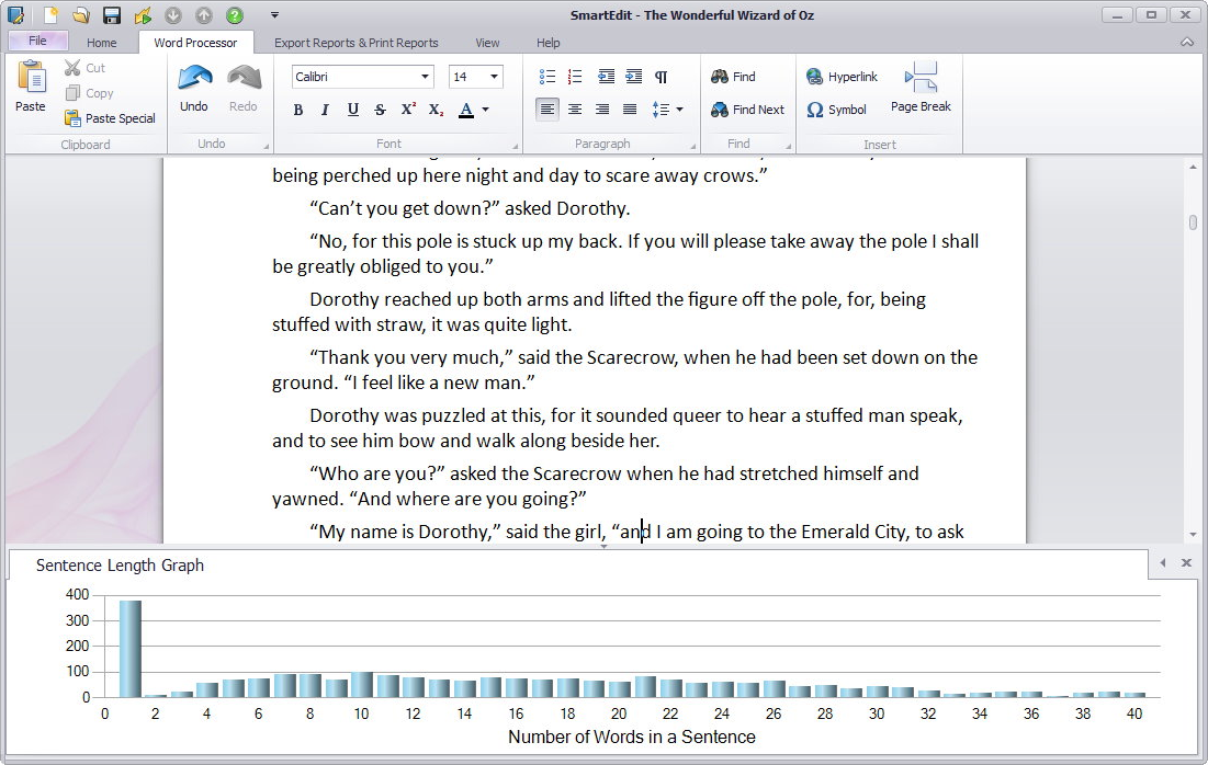 SmartEdit, Writing and Journaling Software Screenshot