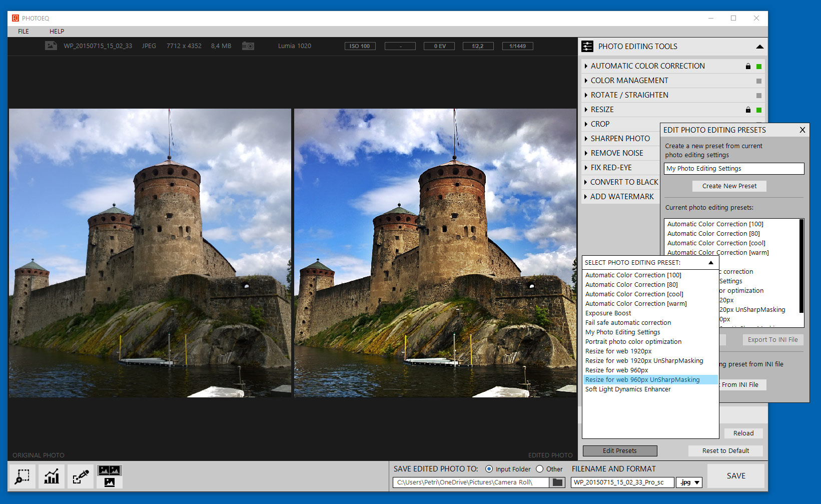 SoftColor PhotoEQ, Design, Photo & Graphics Software Screenshot