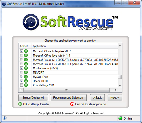 Access Restriction Software, SoftRescue Pro Edition Screenshot