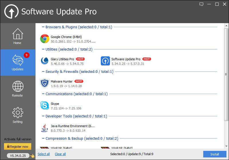 System Tweaker Software Screenshot