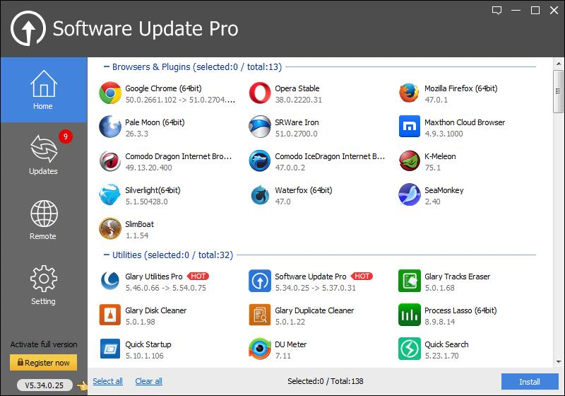 Software Update Pro Screenshot
