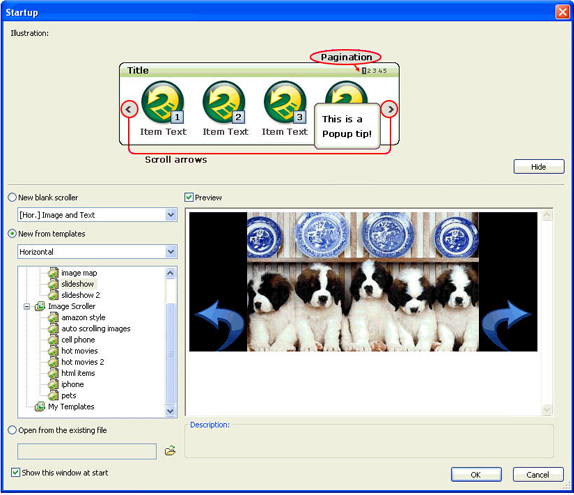 HTML Widget Software Screenshot