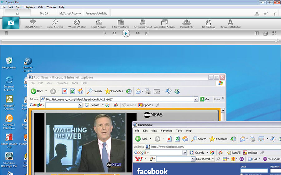 Spector Pro Computer & Internet Monitoring Software Screenshot