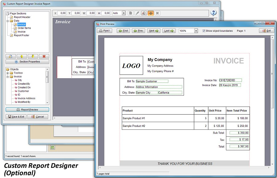 Business Management Software, SpeedBase Professional Screenshot