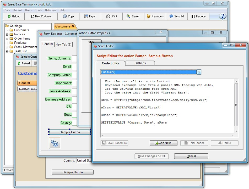Business & Finance Software, SpeedBase Professional Screenshot