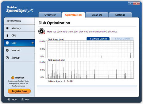 SpeedUpMyPC, Software Utilities Screenshot