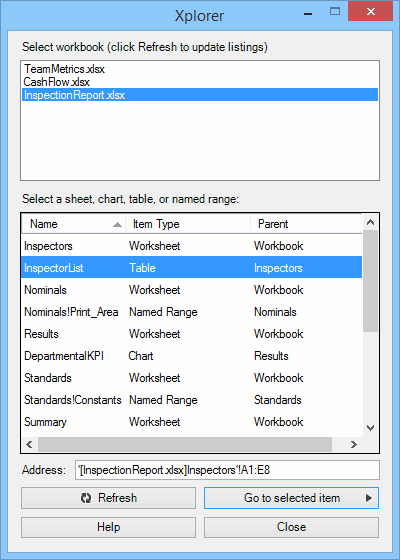 Excel Add-ins Software Screenshot