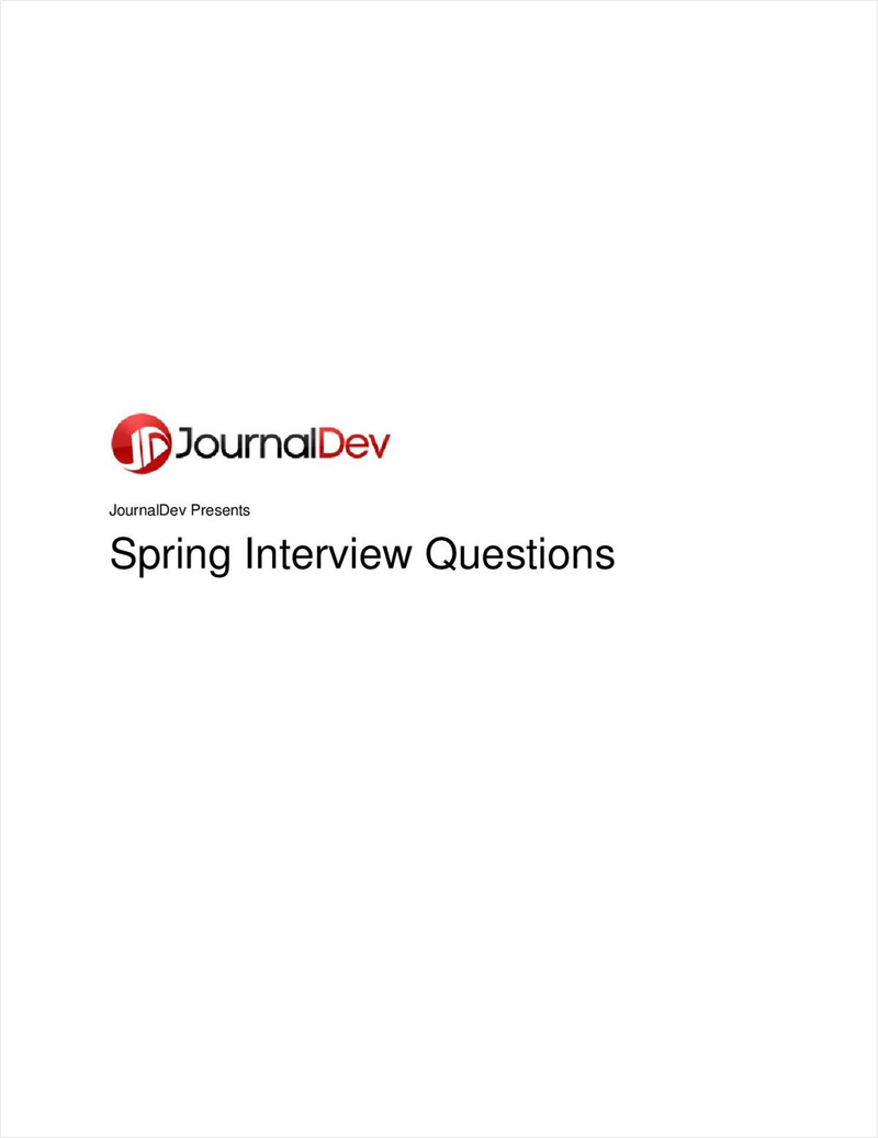 Spring Interview Questions and Answers Screenshot
