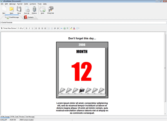Bulk Mailer Software Screenshot