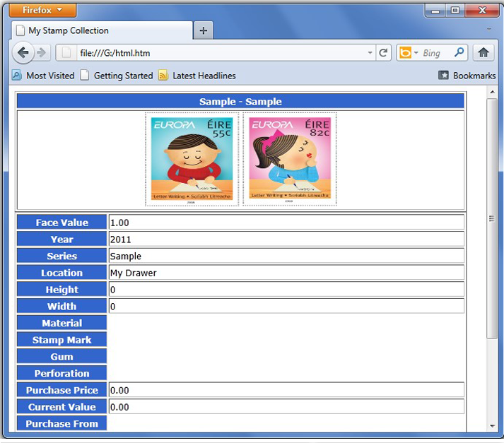 Hobby, Educational & Fun Software, Cataloging Software Screenshot