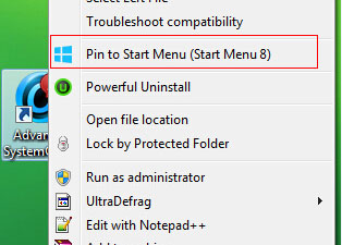 Desktop Customization Software, Start Menu 8 Screenshot