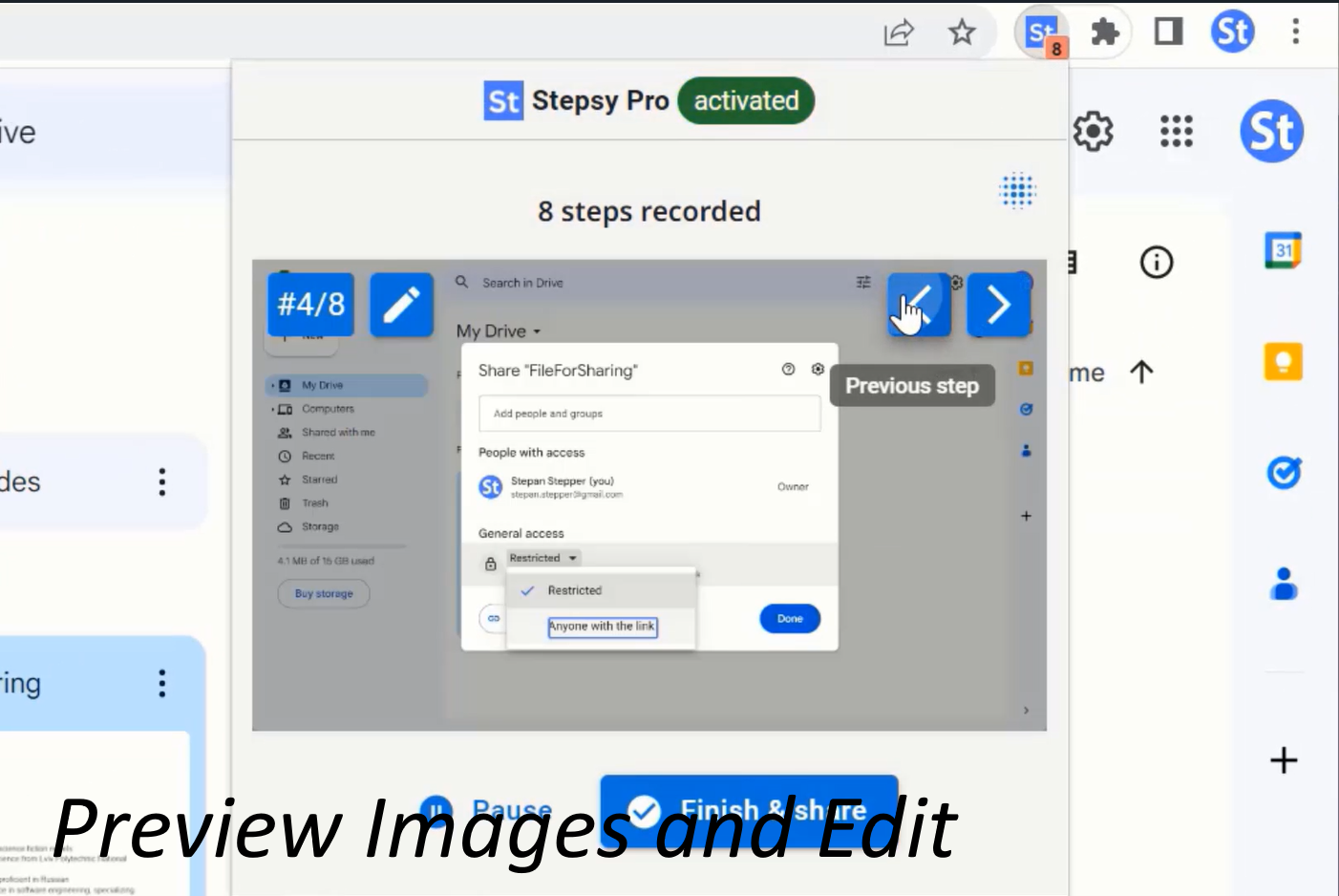 Stepsy Personal Pro, Slideshow Software Screenshot