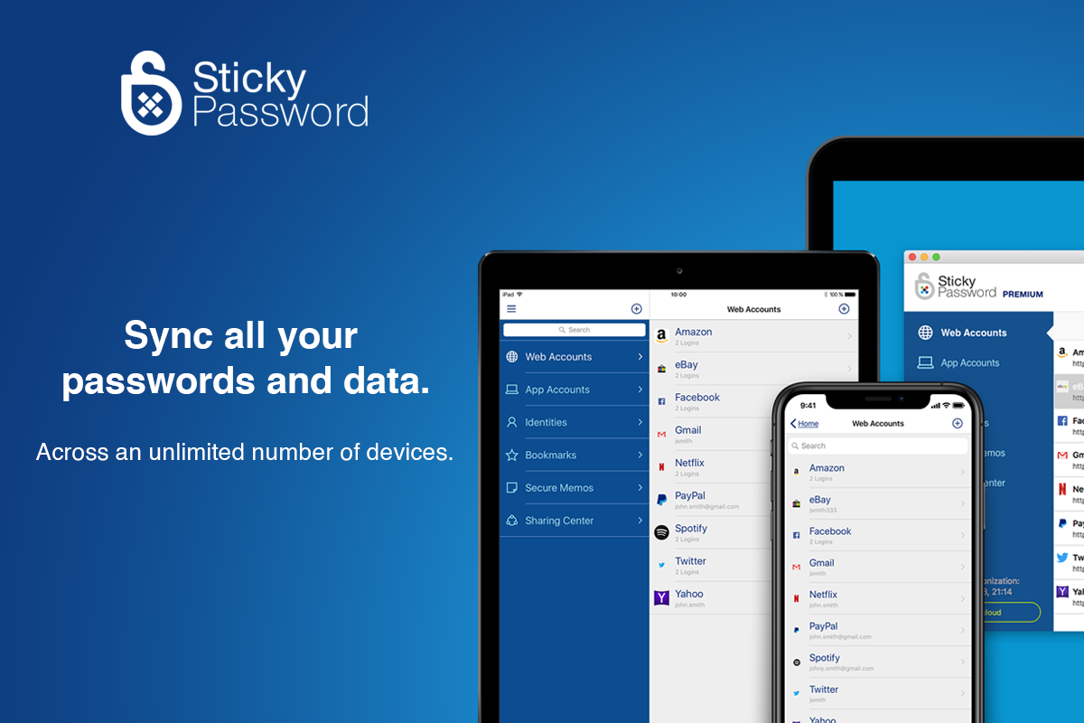 Access Restriction Software, Sticky Password Premium Screenshot
