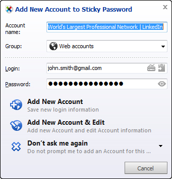 Sticky Password Screenshot 9