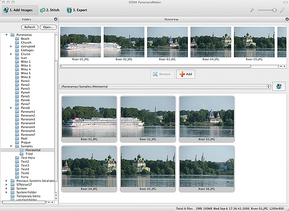 STOIK PanoramaMaker, Photo Editing Software Screenshot