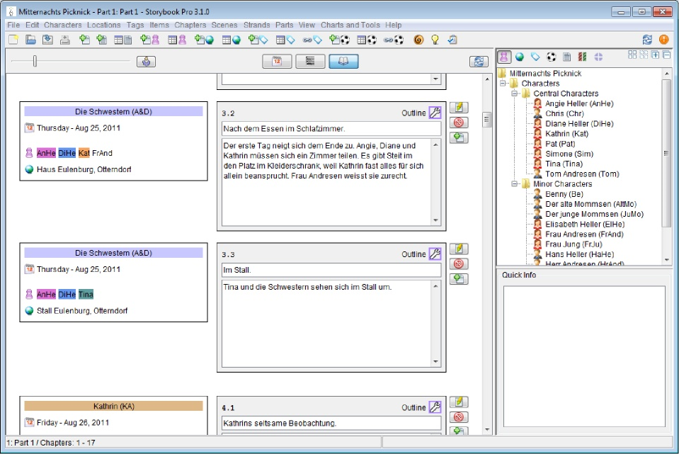 Storybook Pro, Word Processing Software Screenshot