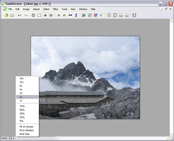 SunlitGreen Photo Editor Screenshot