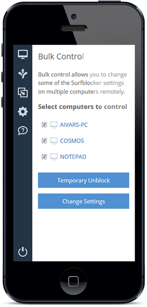 Surfblocker, Security Software, Access Restriction Software Screenshot