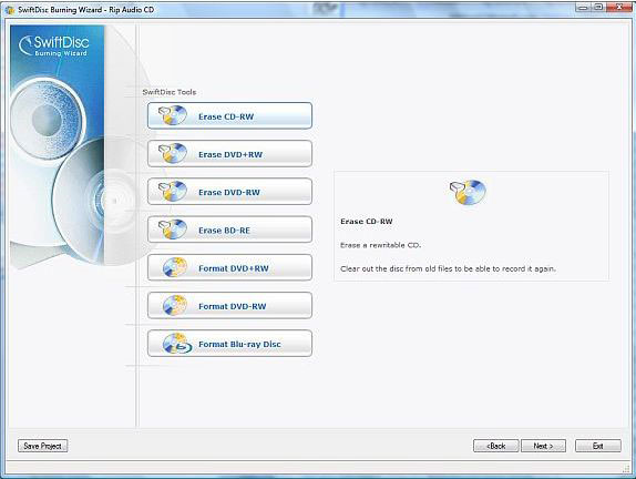Video Software, SwiftDisc Burning Wizard Premium Screenshot