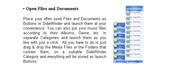 Desktop Customization Software, SWiJ SideWinder Screenshot