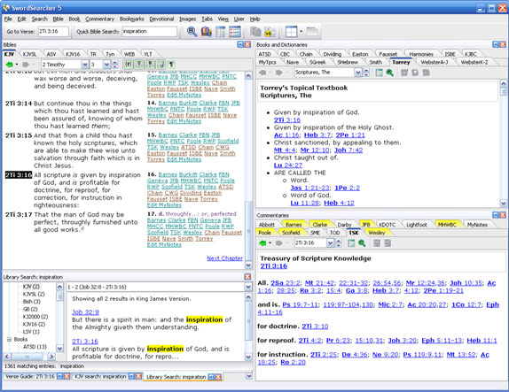 SwordSearcher Bible Software Screenshot