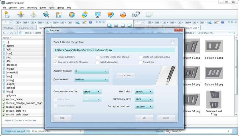 Software Utilities, File Management Software Screenshot