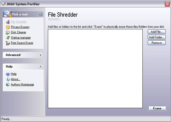 System Purifier Screenshot