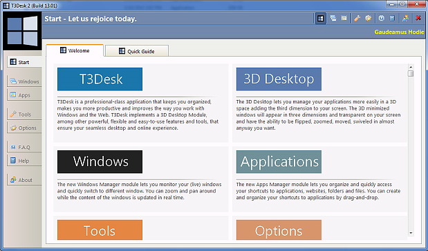 Notes Software, T3Desk Screenshot