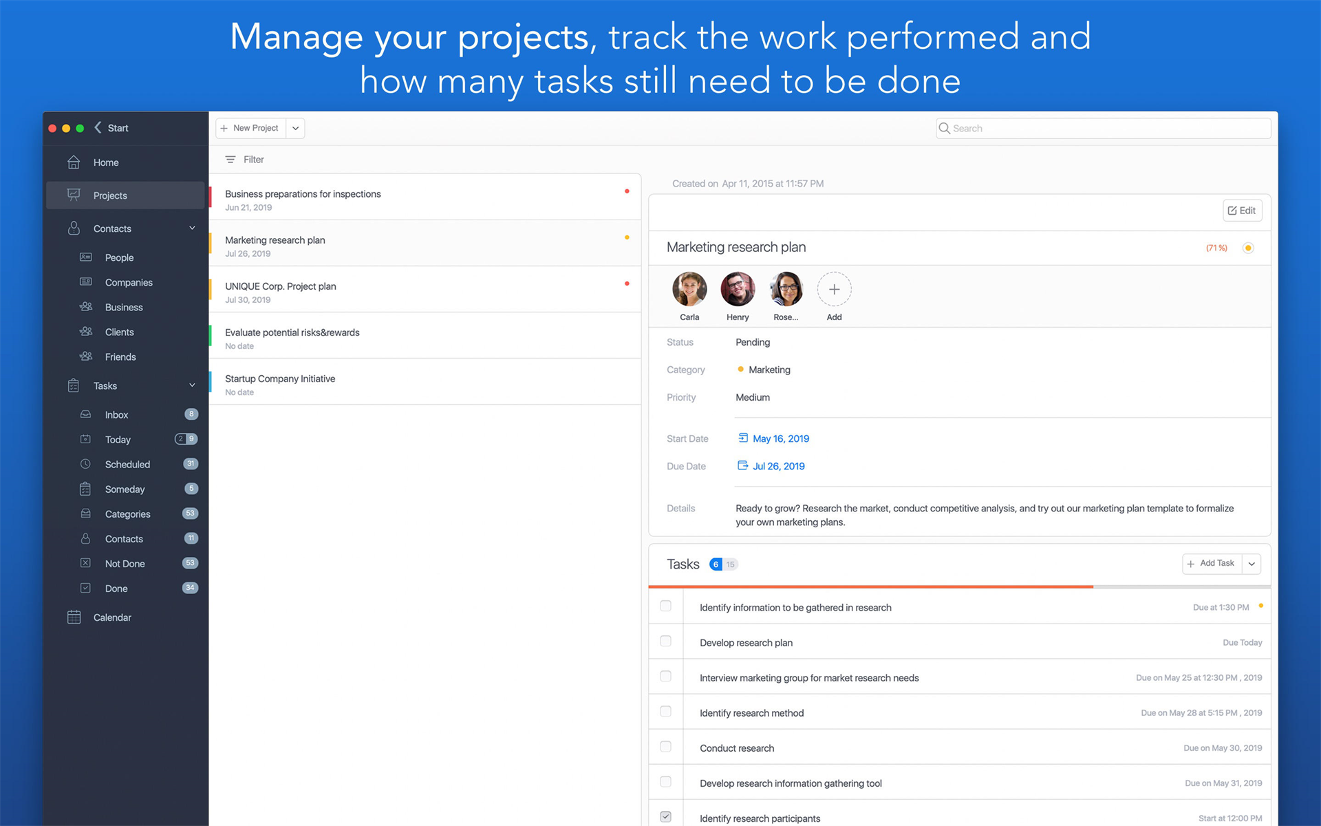 Productivity Software, Task Office Screenshot