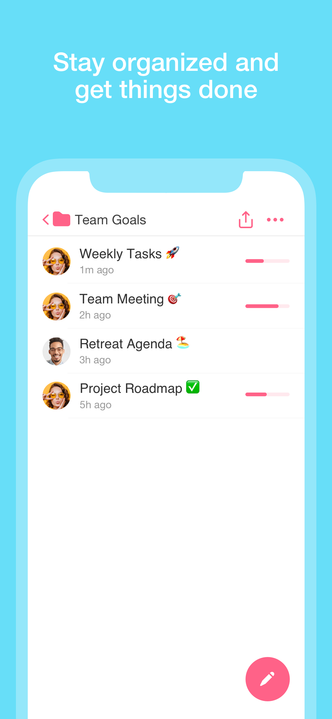 Taskade - Create tasks, notes, and video chat, all on one page Screenshot 8